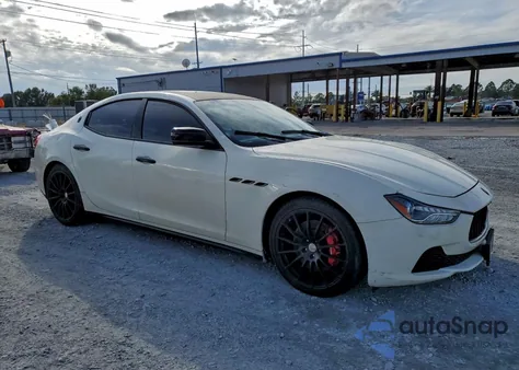 2016 Maserati Ghibli S z USA, uszkodzony, nr VIN ZAM57RTA6G1173547